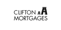 Logo for Clifton Mortgages with the words "CLIFTON MORTGAGES" in capital letters. The word "AT" is small and placed between the letters "A" and "T," which are larger and overlap each other above the text.